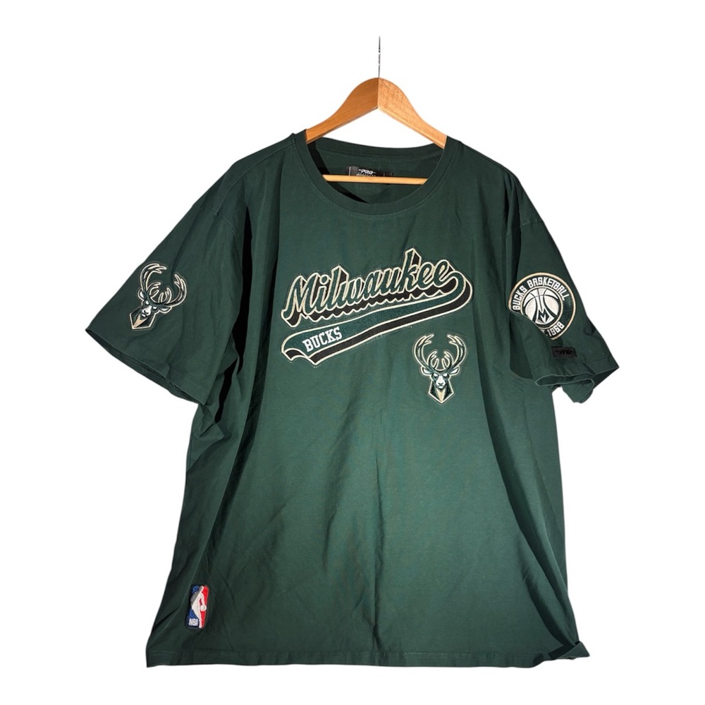 Milwaukee Bucks Pro Standard NBA T-Shirt All Stitched Men’s 3XL Luxury Apparel